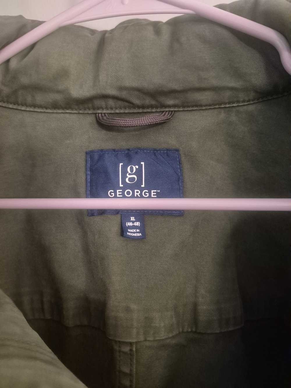 George Men's Military Field Jacket in Olive - Picture 11 of 12